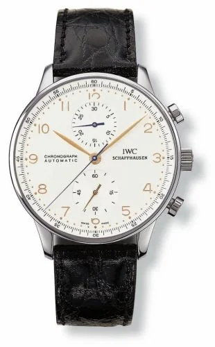 IWC Portuguese Chrono-Automatic Stainless Steel / Silver IW3714-01 (3714-01, IW371401)